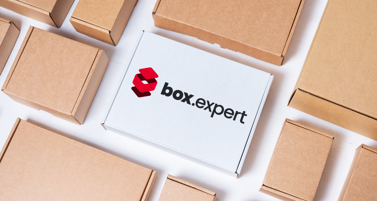 Corrugated board folding box with print