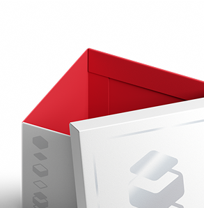 Two-piece rigid box for luxury items